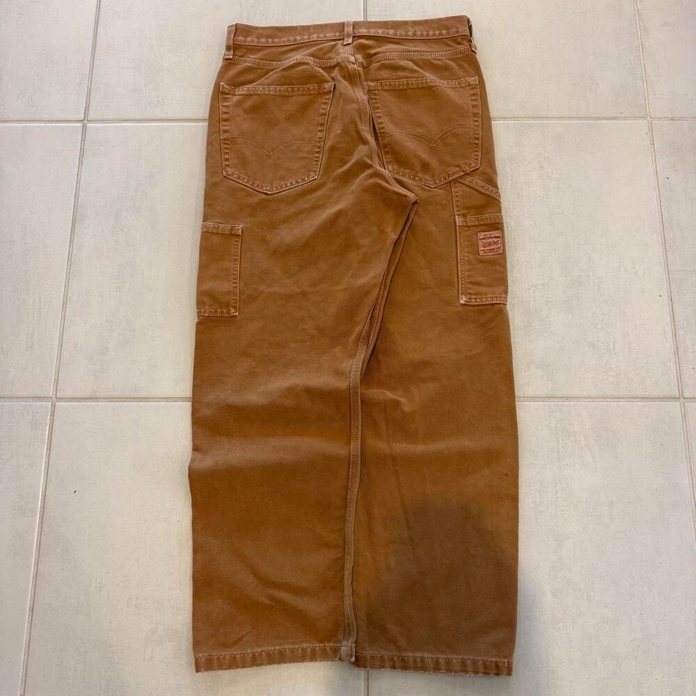 Levi-s Men's Tan and Brown Trousers